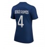 Paris Saint-Germain Sergio Ramos #4 Hjemmedrakt Kvinner 2022-23 Kortermet